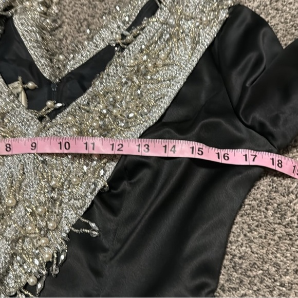 Vintage 1960’s Jack Bryan by Dupuis Black Crystal Embellished Gown - Picture 4 of 7